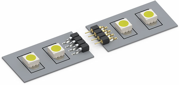 Verbindung LED-Leuchtstreifen